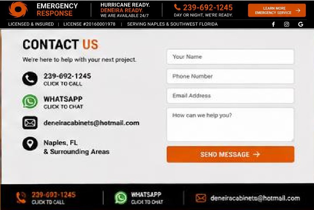 Contact mockup